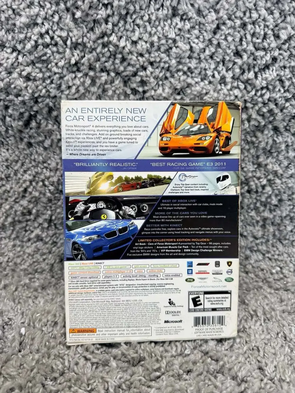 Forza Motorsport 4 Limited Collector's Edition Xbox 360 Game